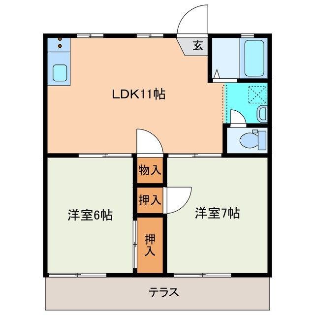 1階の間取り図
