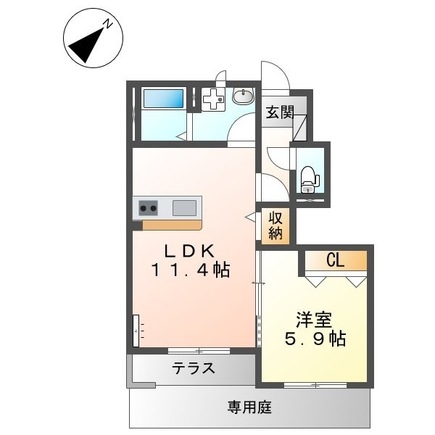 1階の間取り図
