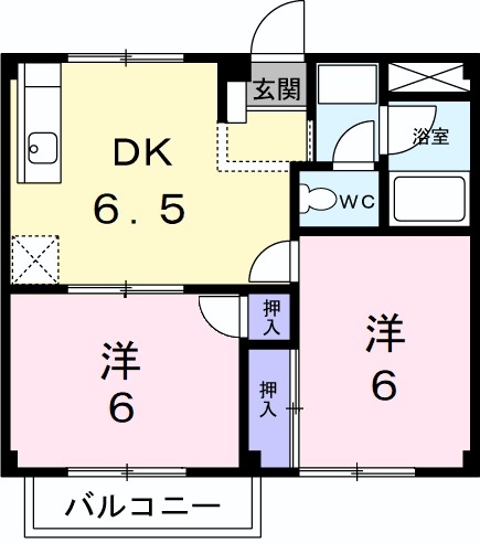2階の間取り図