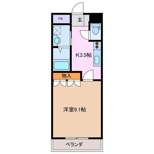 2階の間取り図