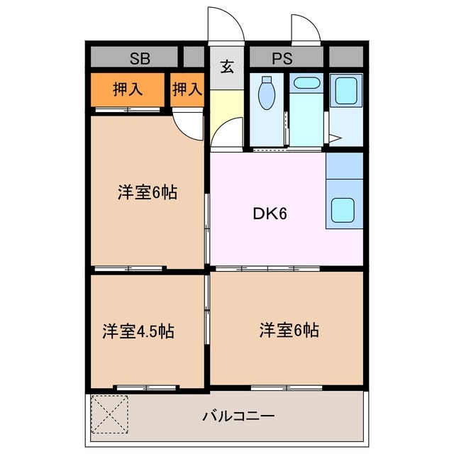 3階の間取り図