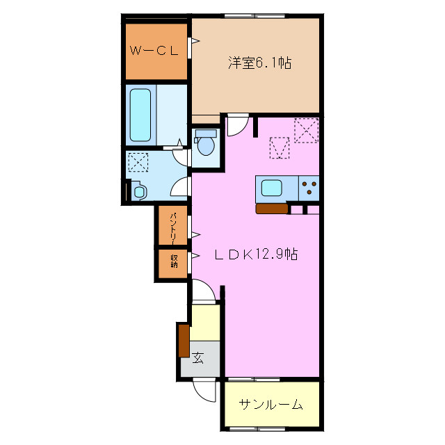 1階の間取り図