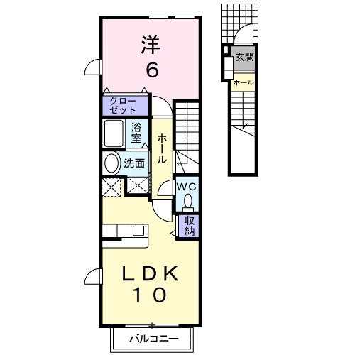 2階の間取り図