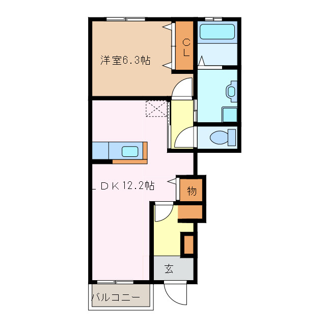 1階の間取り図