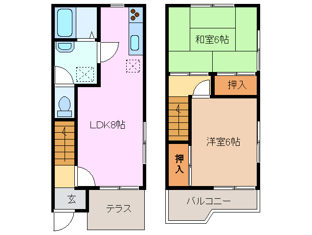 1階の間取り図