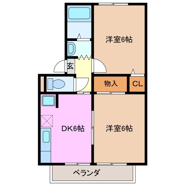 2階の間取り図