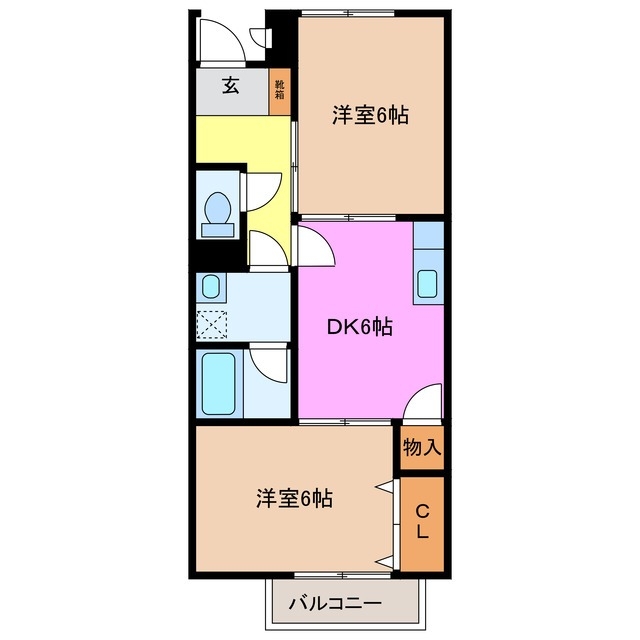 2階の間取り図