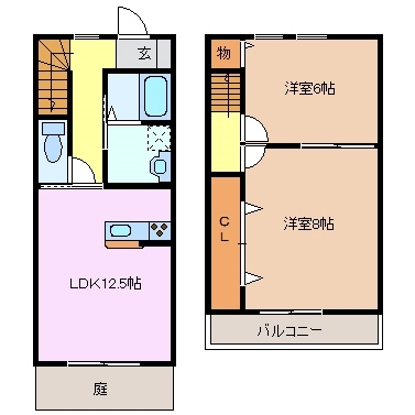 2階の間取り図