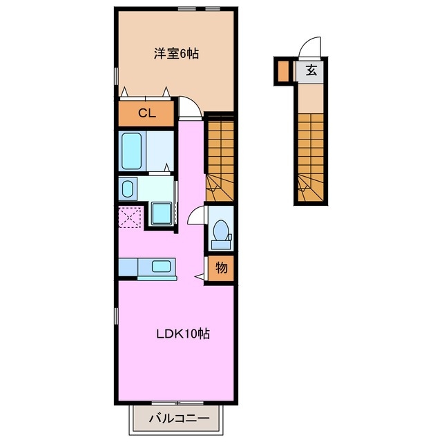 2階の間取り図