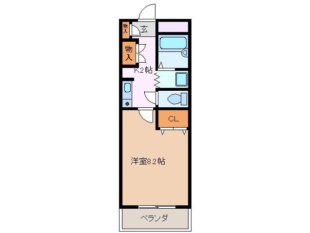 2階の間取り図
