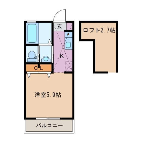 2階の間取り図