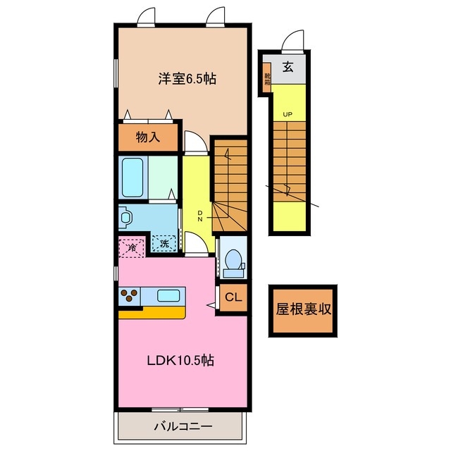 2階の間取り図