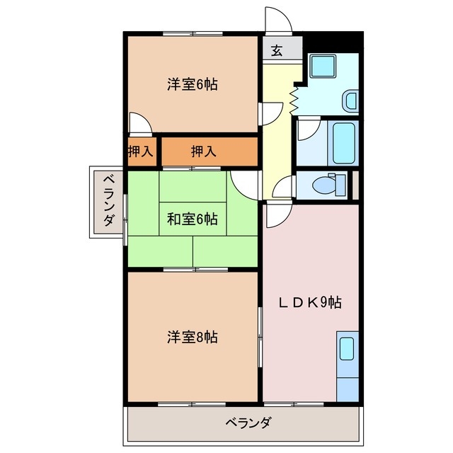 4階の間取り図