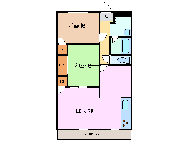 6階の間取り図