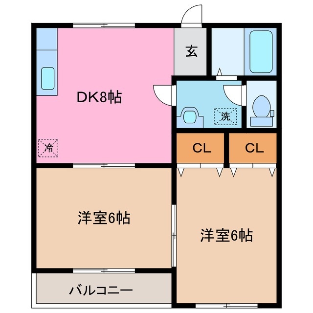2階の間取り図