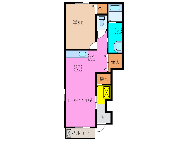 1階の間取り図