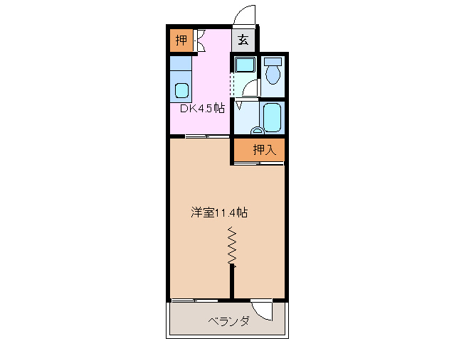 2階の間取り図