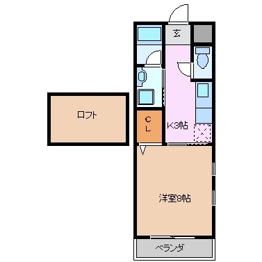 2階の間取り図