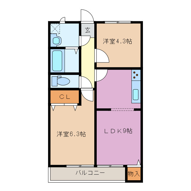 3階の間取り図