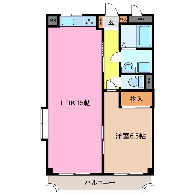 2階の間取り図