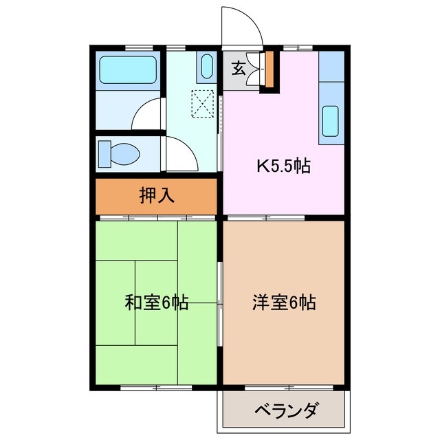 2階の間取り図