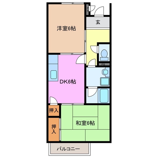 2階の間取り図