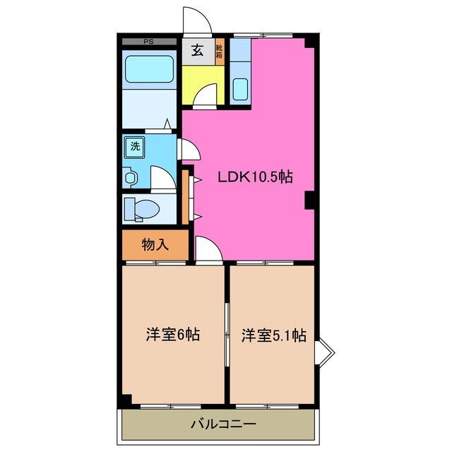 1階の間取り図