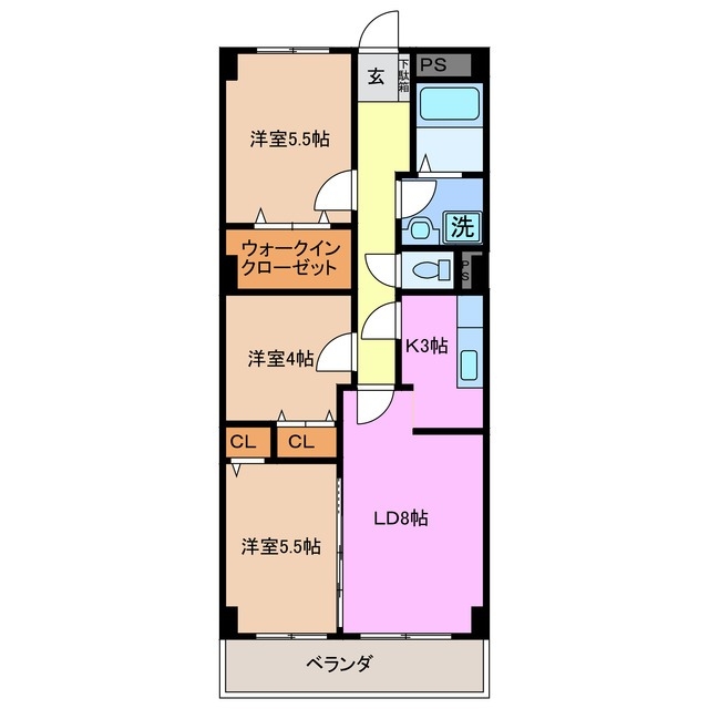 4階の間取り図