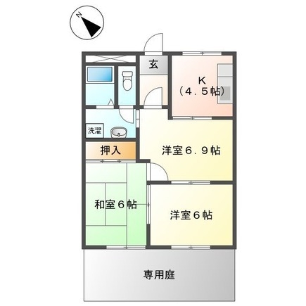 1階の間取り図