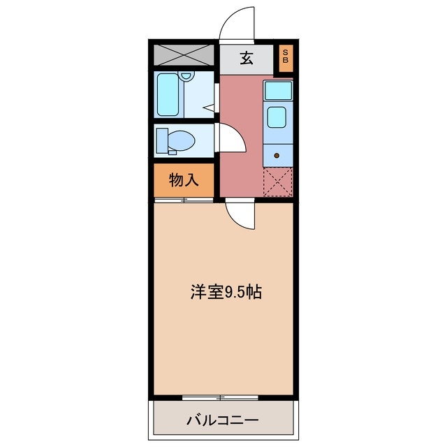 2階の間取り図