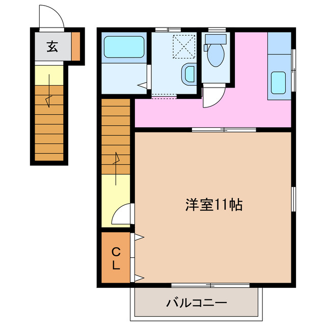 2階の間取り図