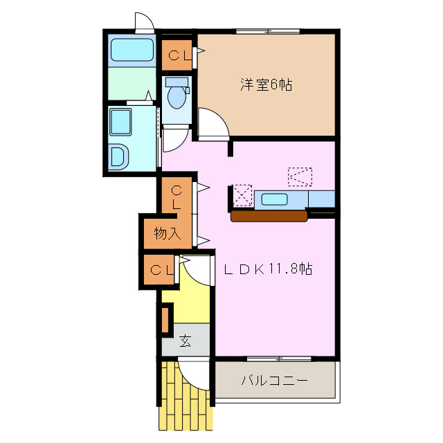 1階の間取り図