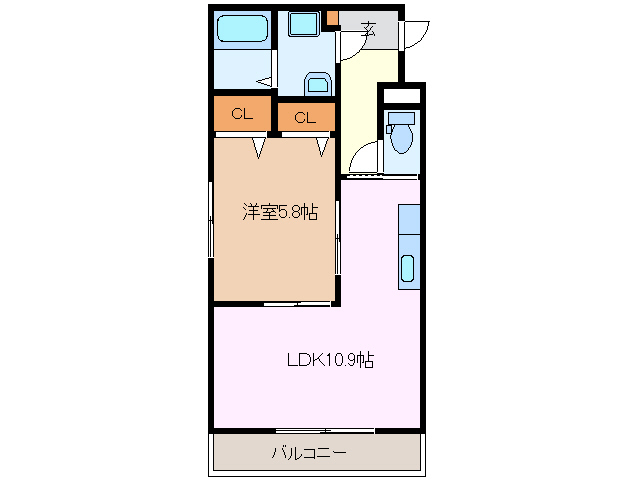 2階の間取り図