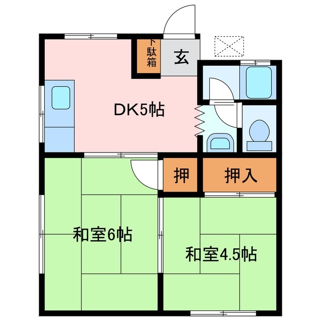 2階の間取り図
