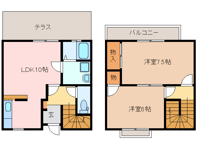 1階の間取り図