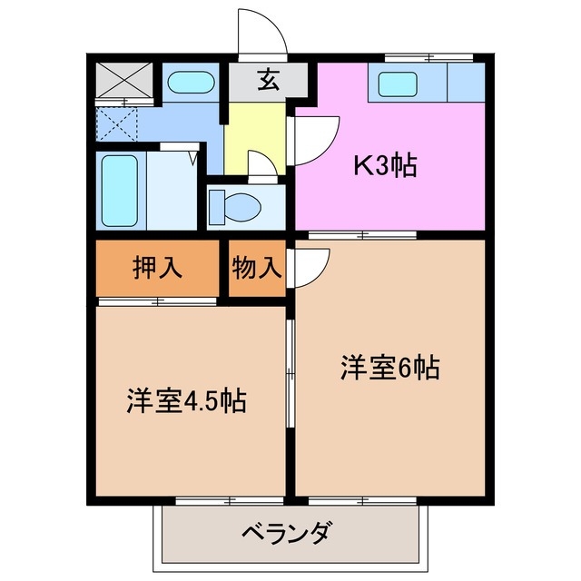 2階の間取り図