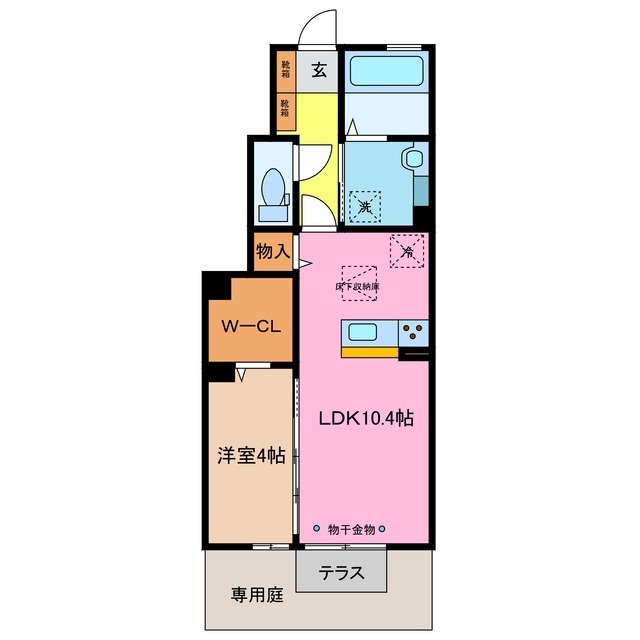 1階の間取り図