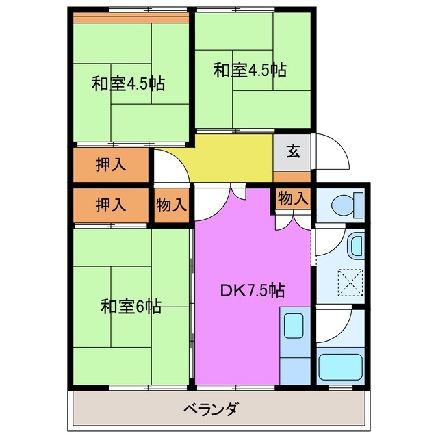 3階の間取り図