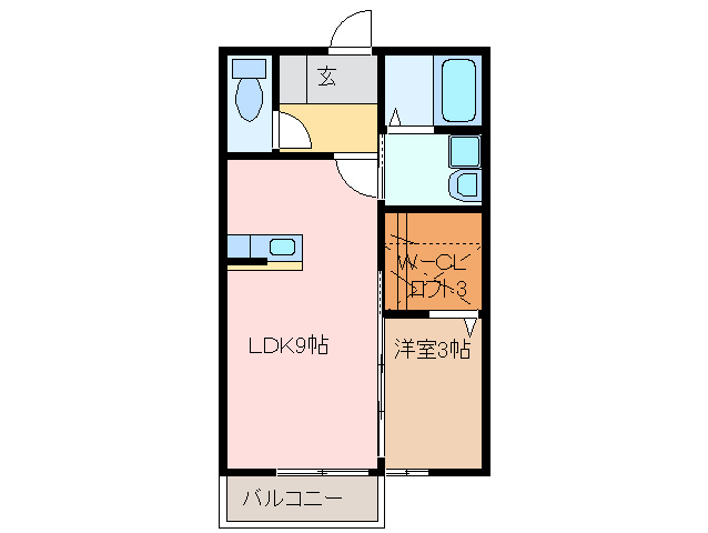 2階の間取り図