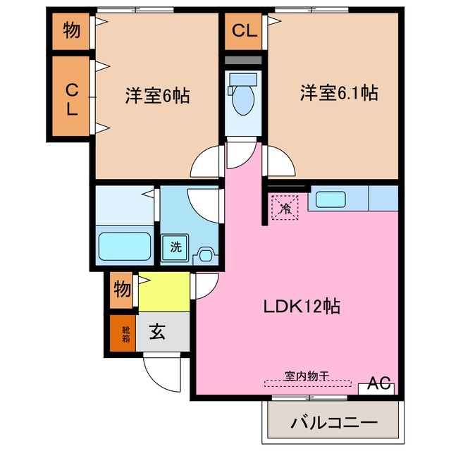 1階の間取り図