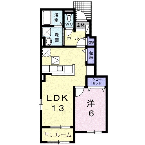 1階の間取り図