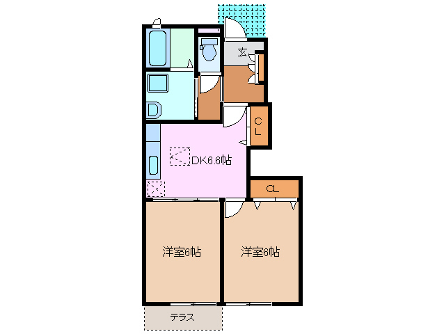 1階の間取り図