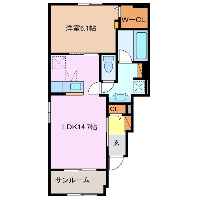 1階の間取り図