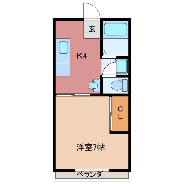 2階の間取り図