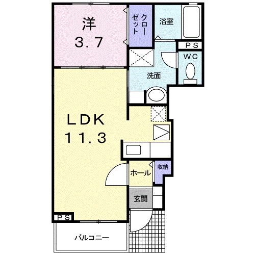1階の間取り図