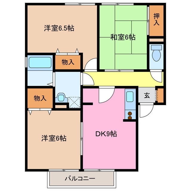 2階の間取り図