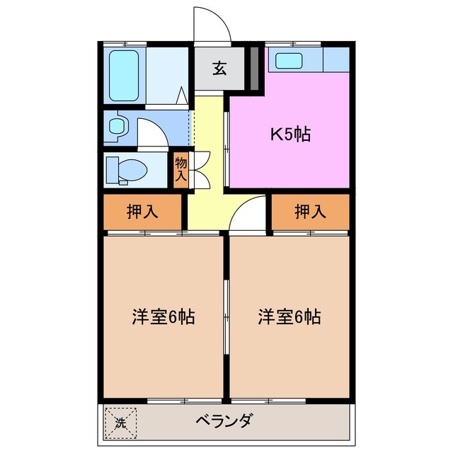 2階の間取り図