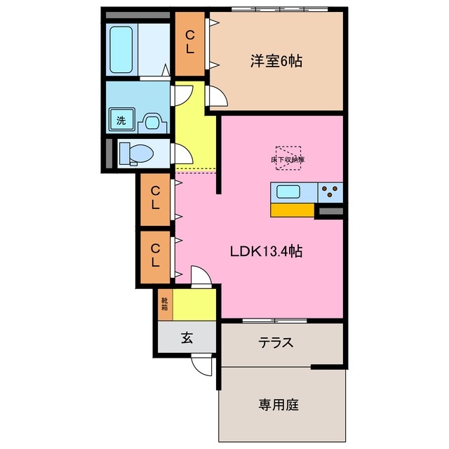 1階の間取り図