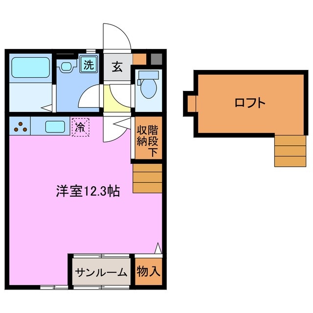 2階の間取り図