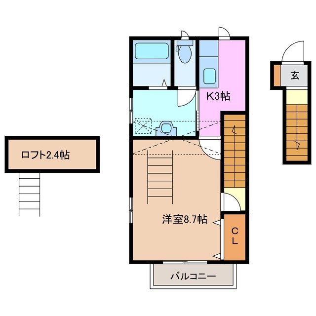 2階の間取り図